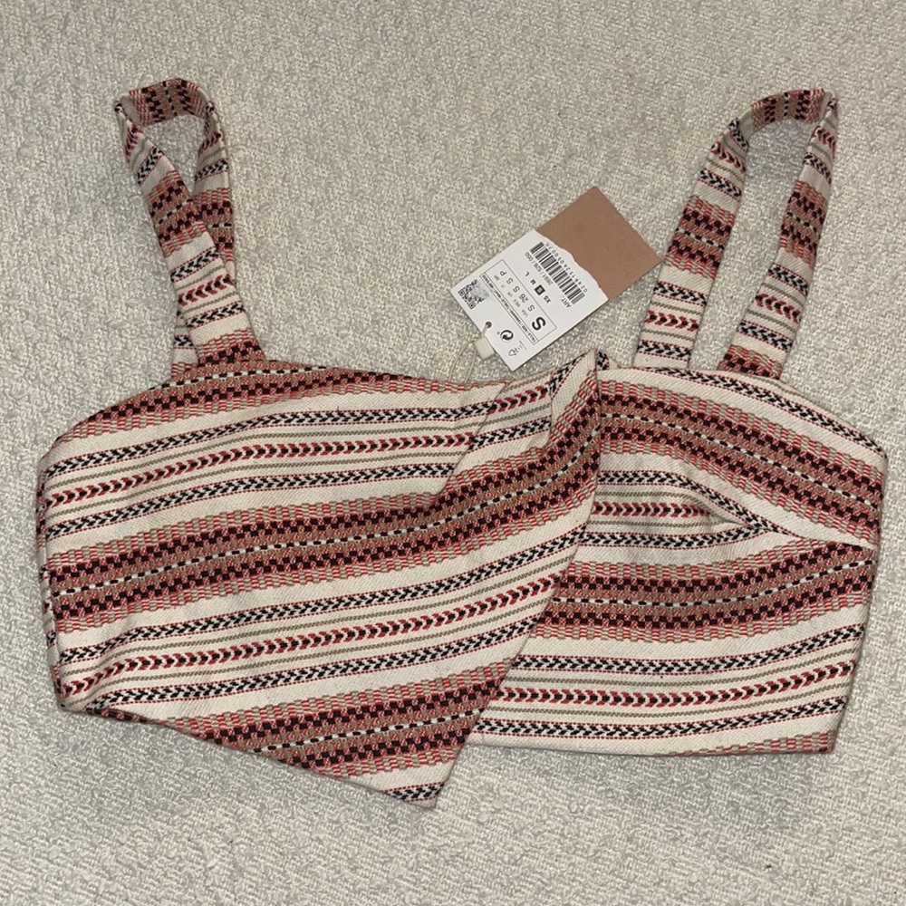 Zara Trafaluc Collection crop top bra top bustier small NWT
